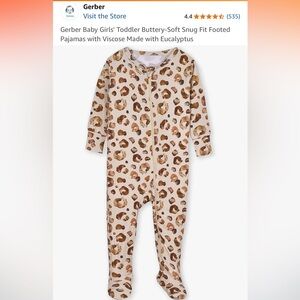 Gerber Bamboo Zip Footie